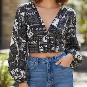 Live 4 Truth Black White Crop - Fashion News - Size Large